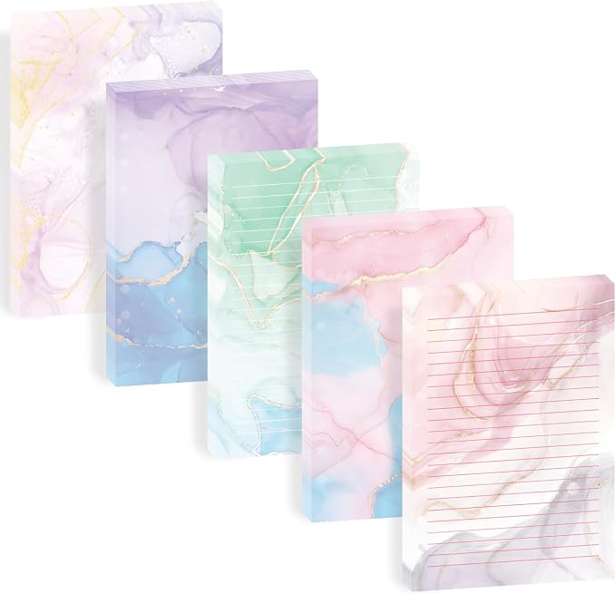 100 Sheets Marble A5 Refills Papers for Planner Insert Binder, 120GSM Thick Colorful Marble Notebook Fillers, 6 Hole Loose Leaf Papers for A5 6 Ring Binder Journal Diary Budget Girl Women