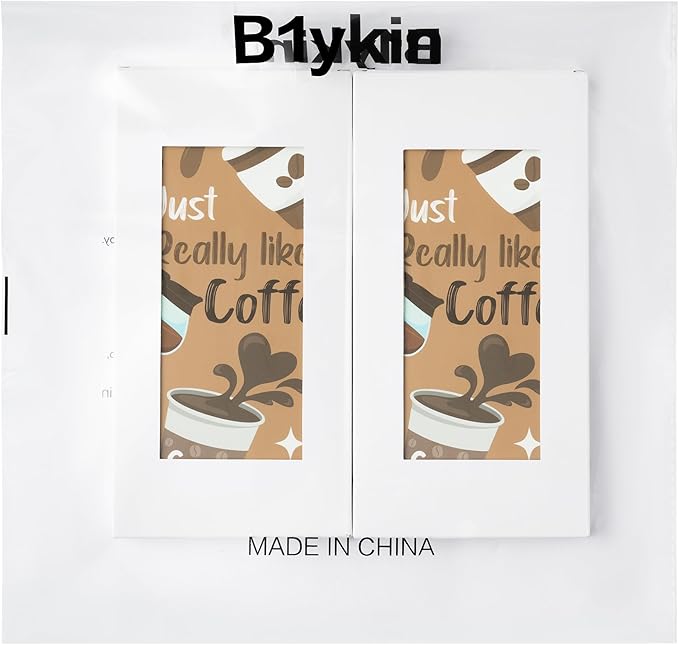 B1ykin Coffee Cup Sticky Notes Set - I Just Really Like Coffee Self-Stick Notes Pad, 550 Sheets Writing Memo Pages Sticky Notepad for Teacher Appreciation Gifts, School Office Party Favors (2Pcs)