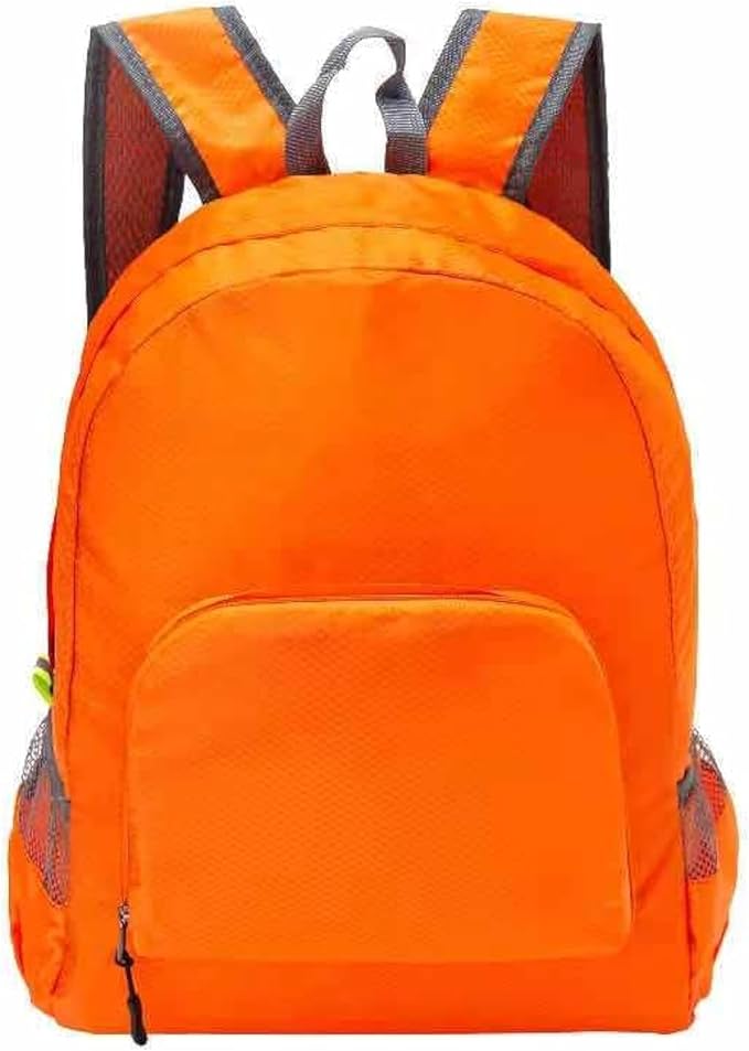 Lightweight foldable backpack outdoor mountaineering bag travel backpack orange