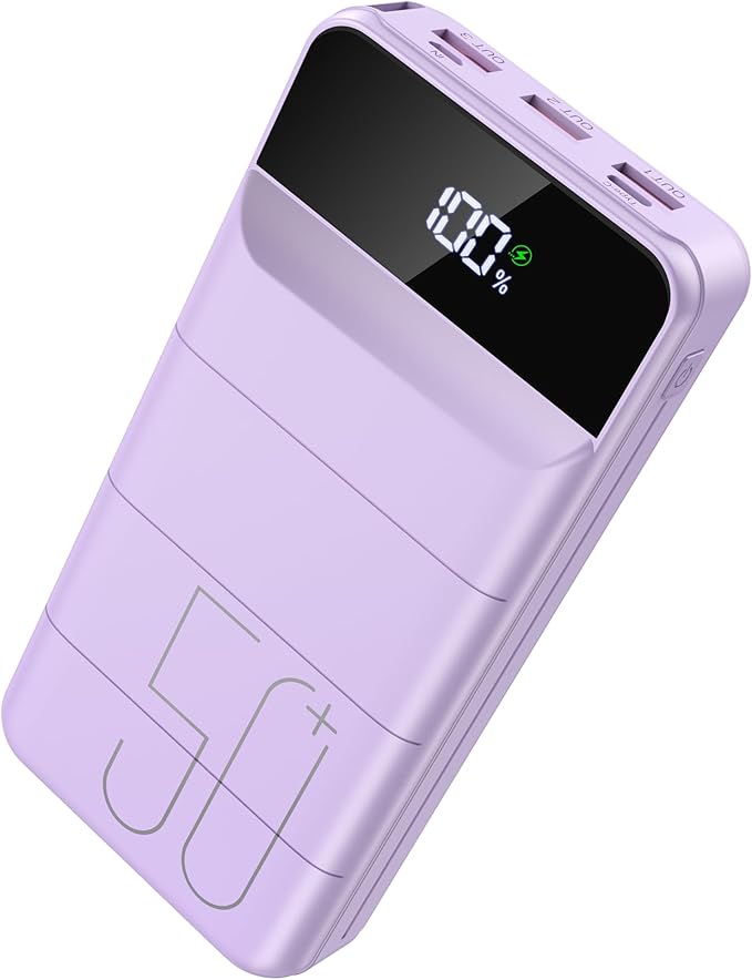 LOOPEAK Power Bank 50000mAh 22.5W Fast Charging Portable Charger, USB C Quick Charge with 3 Outputs & 2 Inputs, LED Display