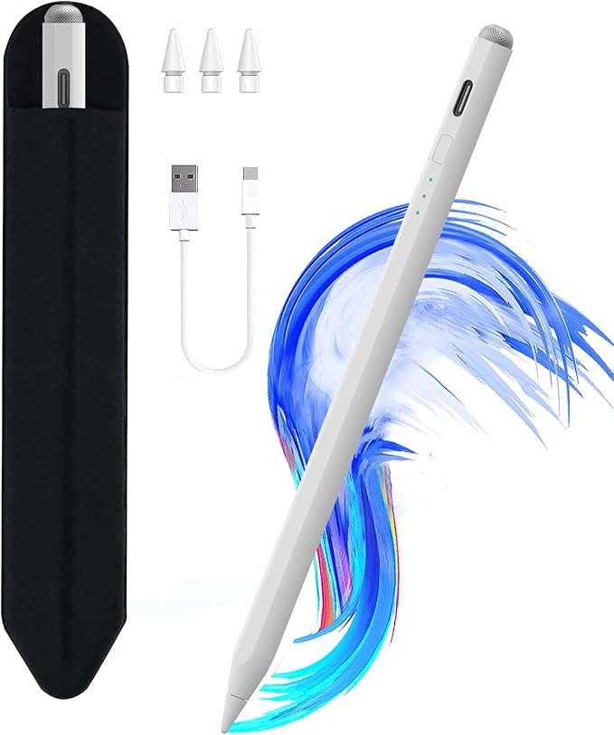 Stylus Pen for iPad11&10thGen,14Mins Faster Charge, with Pencil Holder,Palm Rejection, Tilt Sensitivity, for iPad Air11&13-inch(M3/M2), iPad Pro 11&13-inch (M4),iPad 6-11th,iPad Pro 11/12.9 inch
