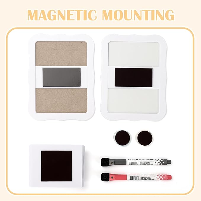 Locker Accessories for Girls Boys with Locker Mirror, Magnetic Whiteboard, Cute Smiley Face Magnets, Back-to-School Locker Decorations, Ideal for Office School Locker (White Locker Decor Set)