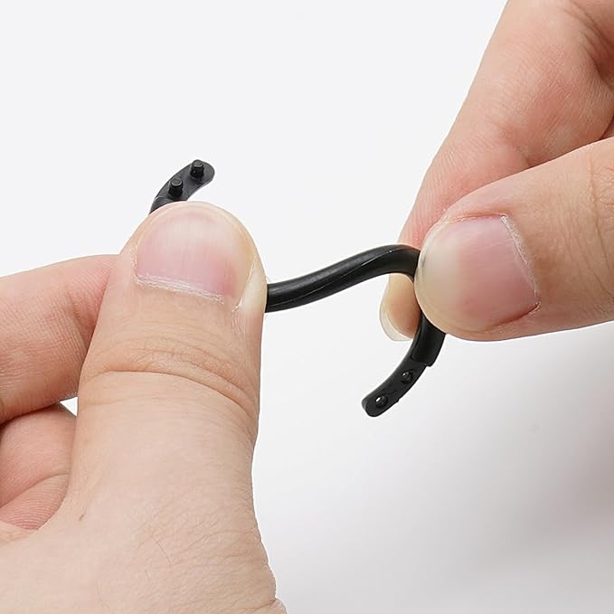 210 Pcs 3/4 Inch Plastic Binder Rings, Loose Leaf Binder Book Rings, Black Index Card Rings Binder Clip Rings for Flash Cards, Key Rings, Index Cards, Paper (20mm)