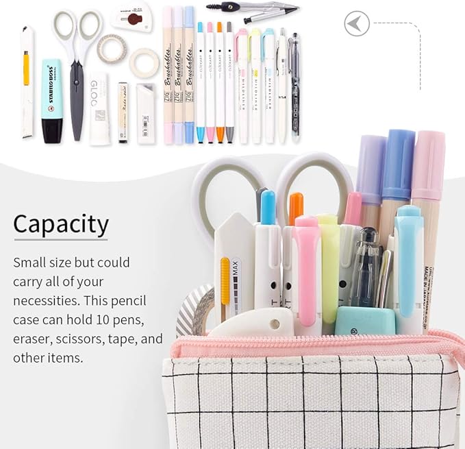 EASTHILL Big Capacity Pencil Pen Case Pouch Box Organizer Large Storage for Bullet Journal