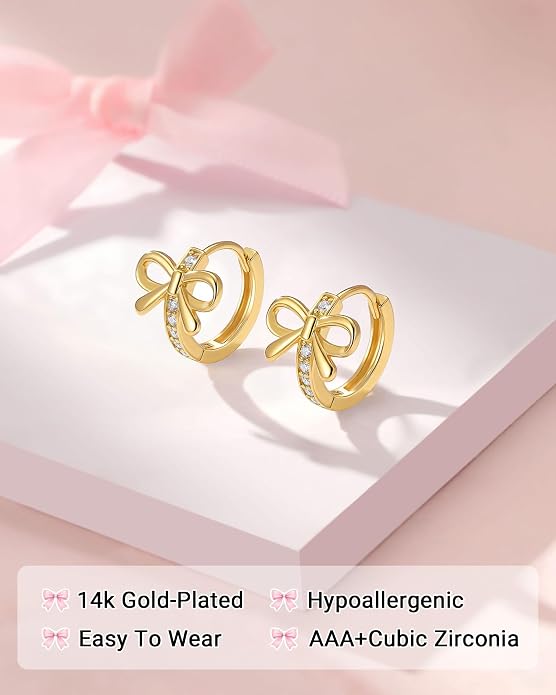 Bow Earrings Back to School Gifts for Kids Girls