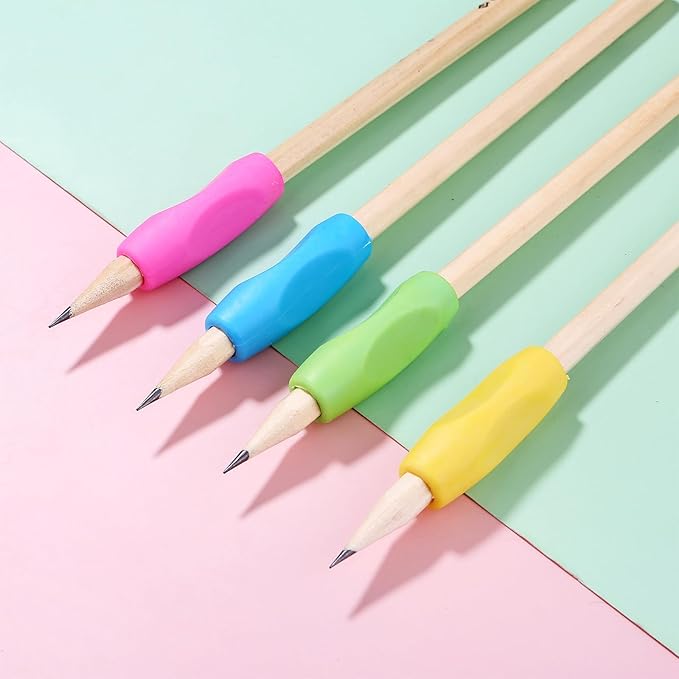 10PCS Multicolor Silicone Pencil Grips，Pencil Grips for Kids Handwriting and Adults，Special Education Classroom Must Haves，Teaching Supplies，Handwriting Aid Correction Tool，Writing Posture Correction