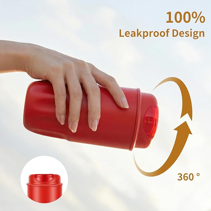 Stainless steel insulated Tumbler small and Portable leak-proof coffee mug 13oz sports water Bottle suitable for car cup holder BPA-free insulated water bottle for sports，school，travel，White