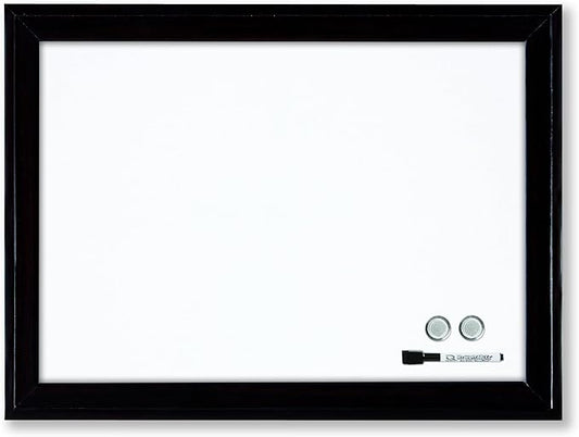 Quartet Magnetic Dry Erase Board, 17" x 23" Whiteboard/White Board, Black Frame (79282)