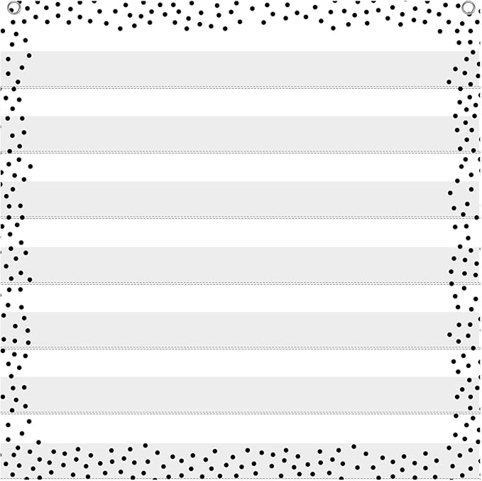 MotiMind Boho Standard Pocket Chart for Classroom, 7 Pockets Chart for Teacher Lessons Home Classroom School Aids Fits Standard 3'' Sentence Strips and Word Cards 28''x28''
