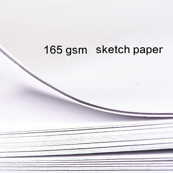 Mifuner Square 5.1x 5.1 165gsm Colored pencil paint Journal Hardbound 128pgs（64 Sheets Front Back Cold Pressed） Travel for Calligrapher Colored Pencil Sketch Doodles Handmade Cloth Cover leaf red