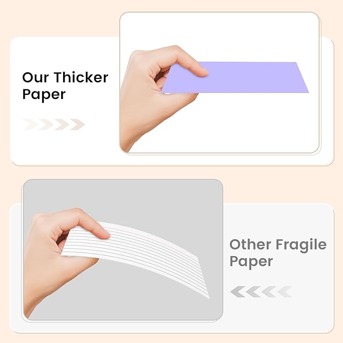 Index Cards 3x5 Inch, 300sheets, Flash Cards, Blank Purple Note Cards Paper For Studying, Schools Supplies, College, Office And Home Organization, Note Taking Supplies