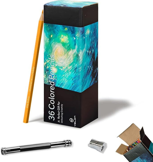 36 Colored Pencils Professional Coloring Pencils Artist Sketch Drawing Color Pencil for Kids and Adults Art Color Pencil Set