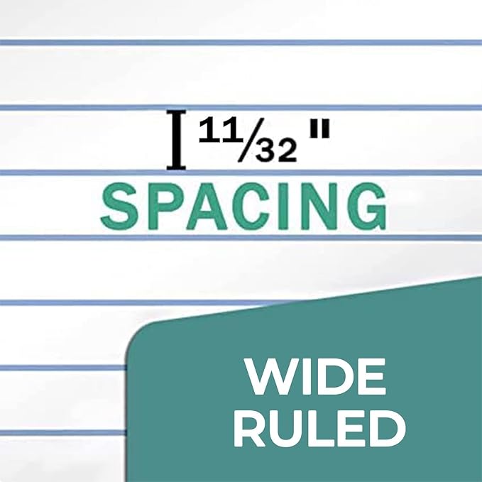Rosmonde 1152 Pack (Pallet) Loose Leaf Paper Bulk, 172800 Sheets, Wide Ruled, Pallet of Filler Paper, 150 Sheets/Pack, 8 x 10.5", 3 Hole Punched, Thick Filler Paper, School & Office, 4-7 Days Transit