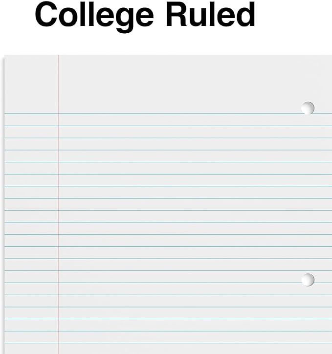STAPLES 1‑Subject Spiral Notebook, 8” x 10.5”, College Ruled, 70 Sheets, Assorted Colors, 6‑Pack