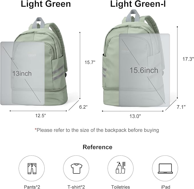 coofay Gym Backpack For Women Waterproof Sports Backpack With Shoe Compartment Lightweight Travel Backpacks Small Gym Bag Dance Volleyball Backpacks