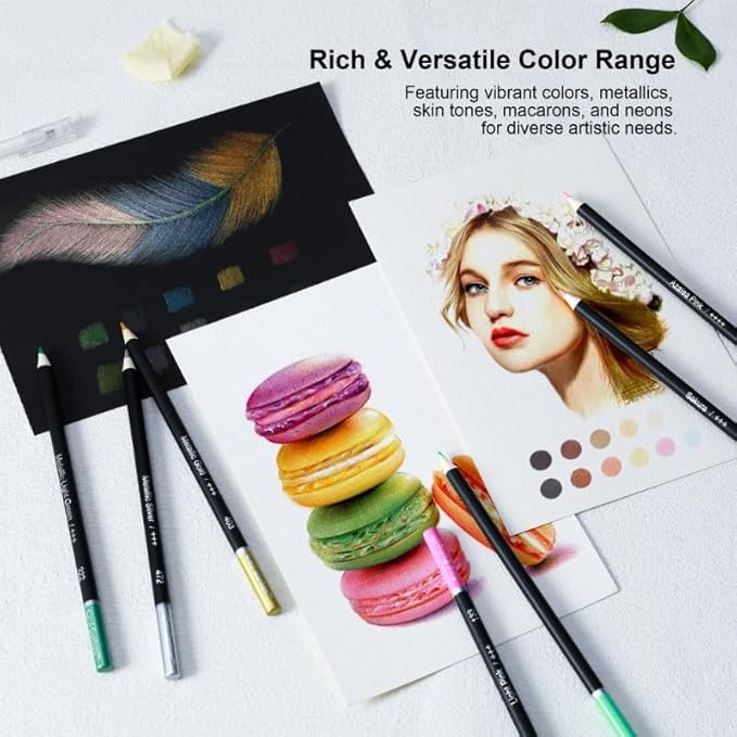 147PCS Colored Pencils for Adult Coloring Books – 120 color pencils set, 3-Color Sketchbook, Coloring Book, Tools, Soft Core Oil Based,Blending Shading,Art Supplies for Beginners & Adults