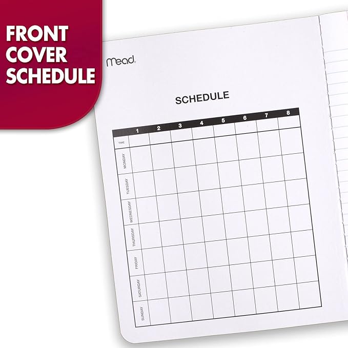 Mead Composition Notebook, Wide Ruled Paper, 7-1/2" x 9-3/4", 100 Sheets, Green Marble (09918AC5)