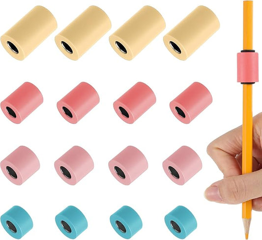 20 Pcs Pencil Weights Handwriting Aid 0.7/0.5/0.35/0.2 oz Adjustable Weights for Kid, or Special Need Improve Penmanship for Autism, Quivers, or Fine Motor Skill Disability(Warm Color)