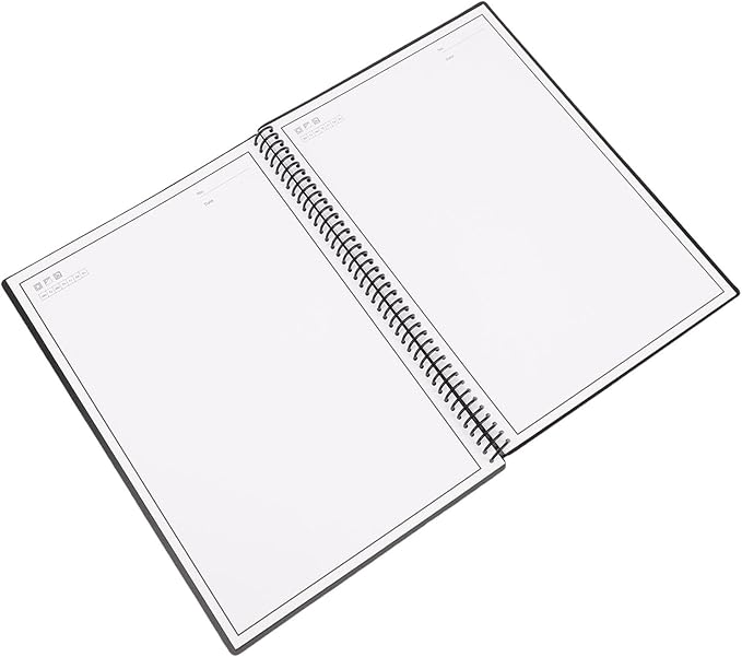 Matybobe Reusable Smart Notebook Executuve Size App Connected Erasable Black 180x255mm