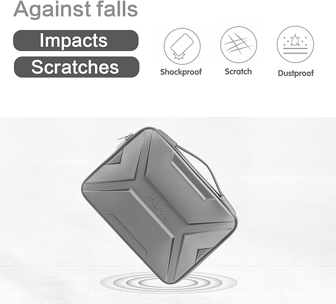 MOSISO Laptop Case 15.6 inch, 15-16 inch Laptop Sleeve Compatible with MacBook Pro 16 / Air 15, HP Acer Dell Lenovo ASUS,Artistic Geometric EVA Carrying Case Hard Shell with Handle, Gray