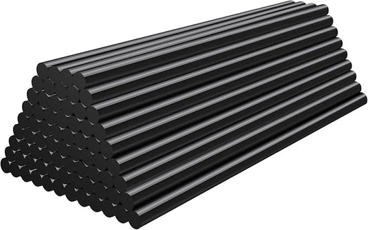 72 Pack Black Hot Glue Sticks Bulk, 0.27" Dia x 8" Long Black Glue Sticks for DIY, Decoration, Car Dent Repair, Gluing Project, Woods Glass Paper and Plastic
