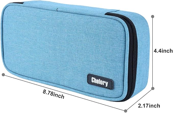 Chelory Big Capacity Pencil Case Large Pencil Bag Pouch Pen Case Pencil Marker Holder Stationery Storage Makeup Bag for Office Supplies Adults