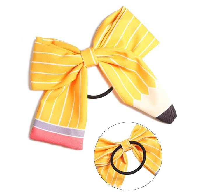 Teacher Outfits for Women, Back to School Teacher Gifts,First Day of School Teacher Supplies Hair Bows Headband Hair Clips Accessories, Pencil Hair Ties Hairband for Women (Bow)