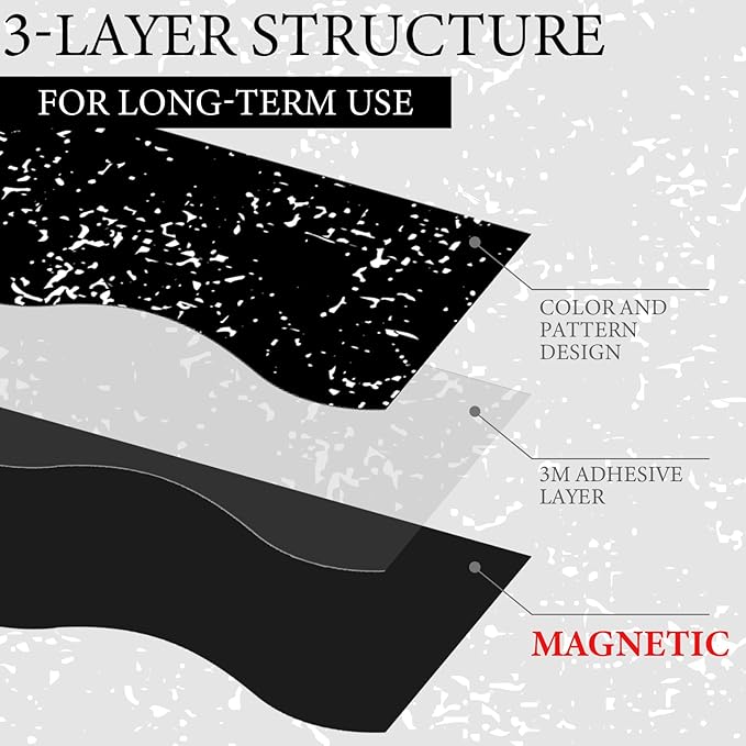 Tellegloww 36 ft Scalloped Magnetic Border Magnetic Border for Whiteboard Bulletin Board Borders Reusable Rolled Borders Trim for Office Chalkboard(Composition Notebook)
