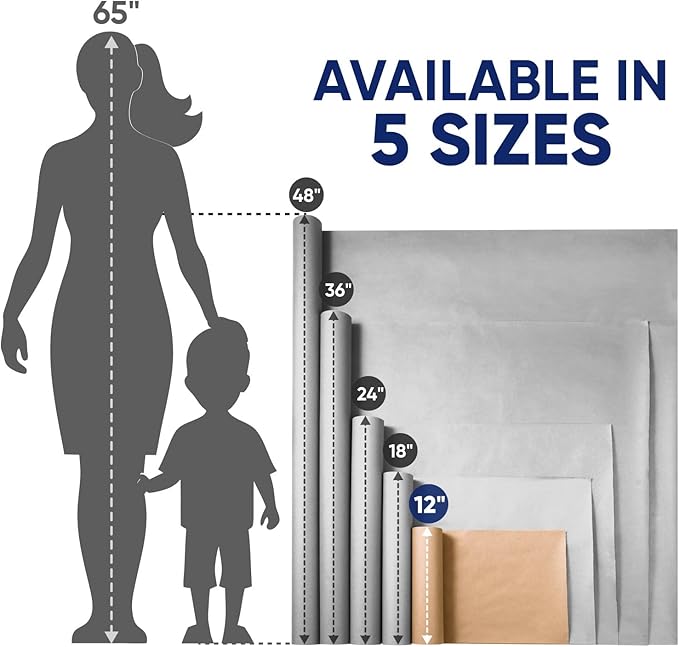 Yellow Construction Paper Roll 12" x 100 ft – Made in USA – 12" Bulletin Board Paper for Classroom & School, Teachers & Kids