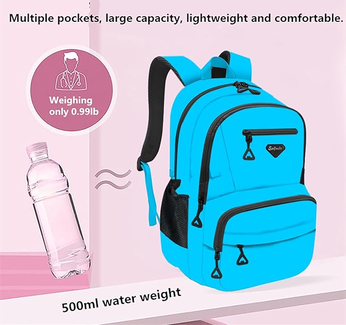 Casual Lightweight Backpacks for Boys & Girls, School Bookbags, 15 "Laptop Backpack, Travel Bag (212-ymao)