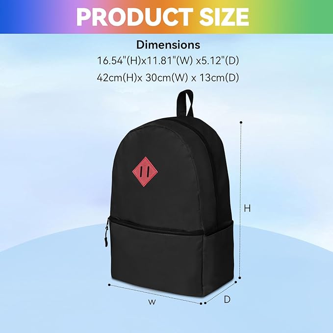 12 Pack Backpacks in Bulk,17-inch Lightweight Bookbags for Elementary,Middle,and High School Students,Bulk Backpacks for Kids,Boys,Girls,Classroom,Travel,Gym Supplies (Black)