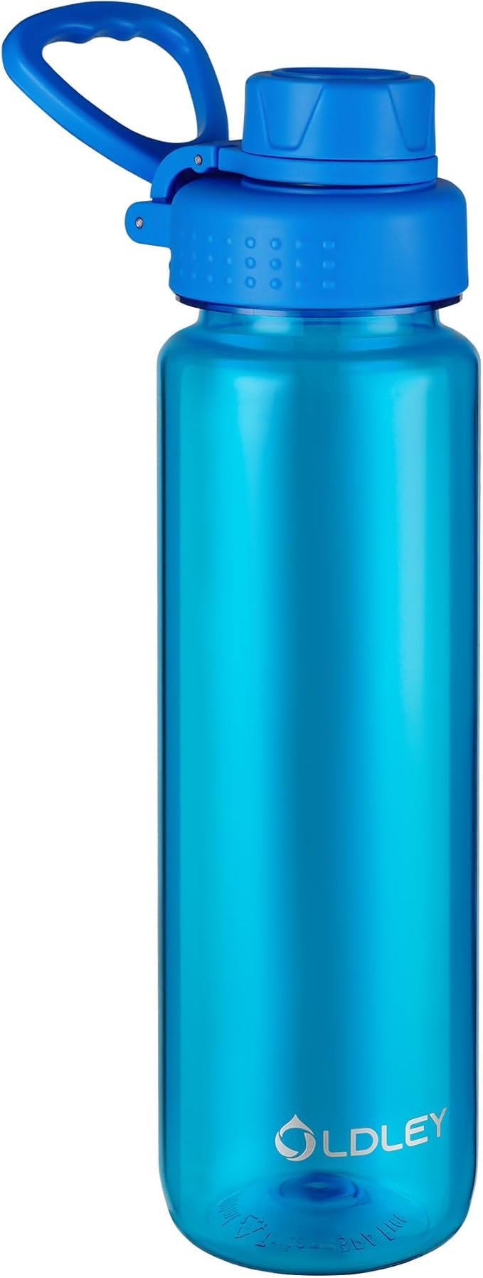 OLDLEY 32 oz Water Bottle, Sports Tritan Water Bottle with Carry Handle and Spout Lid, Leakproof & BPA Free Large Water Bottles for Home,Travel, School, Outdoors, Gym,Blue