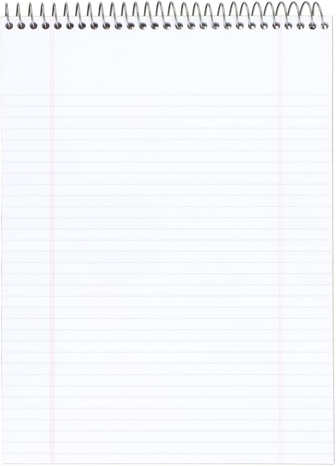 Cambridge Spiral Notebook, College Ruled Paper, 8-1/2" x 11", 70 Sheets, Top Bound, Navy (59882)