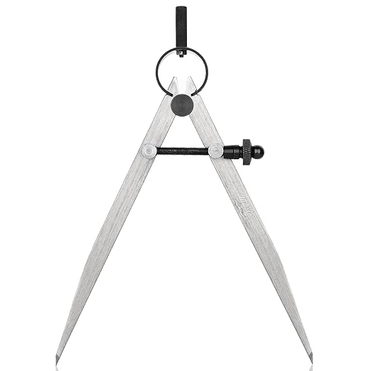 Mr. Pen Adjustable Divider Leather Compass, 8 Inch, Lockable Metal Compass, Wing Dividers for Leather and Woodworking