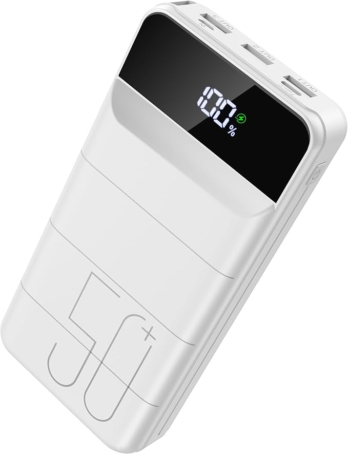 LOOPEAK Power Bank 50000mAh 22.5W Fast Charging Portable Charger, USB C Quick Charge with 3 Outputs & 2 Inputs, LED Display