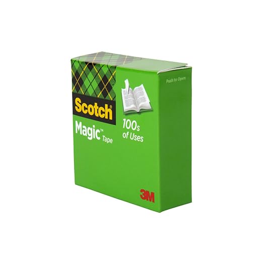 Scotch Magic Tape, Invisible, Home Office Supplies and Back to School Supplies for College and Classrooms, 18 Rolls (Pack of 8)