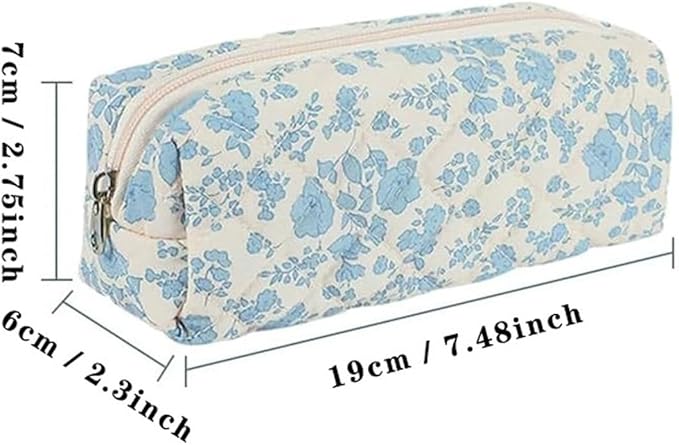 Pencil Case Office College School Storage Bag Pouch Holder Box Organizer Makeup Pouch Cosmetic Bag Aesthetic Cute Pen Case for Girls Boys Kids (Large cherry)