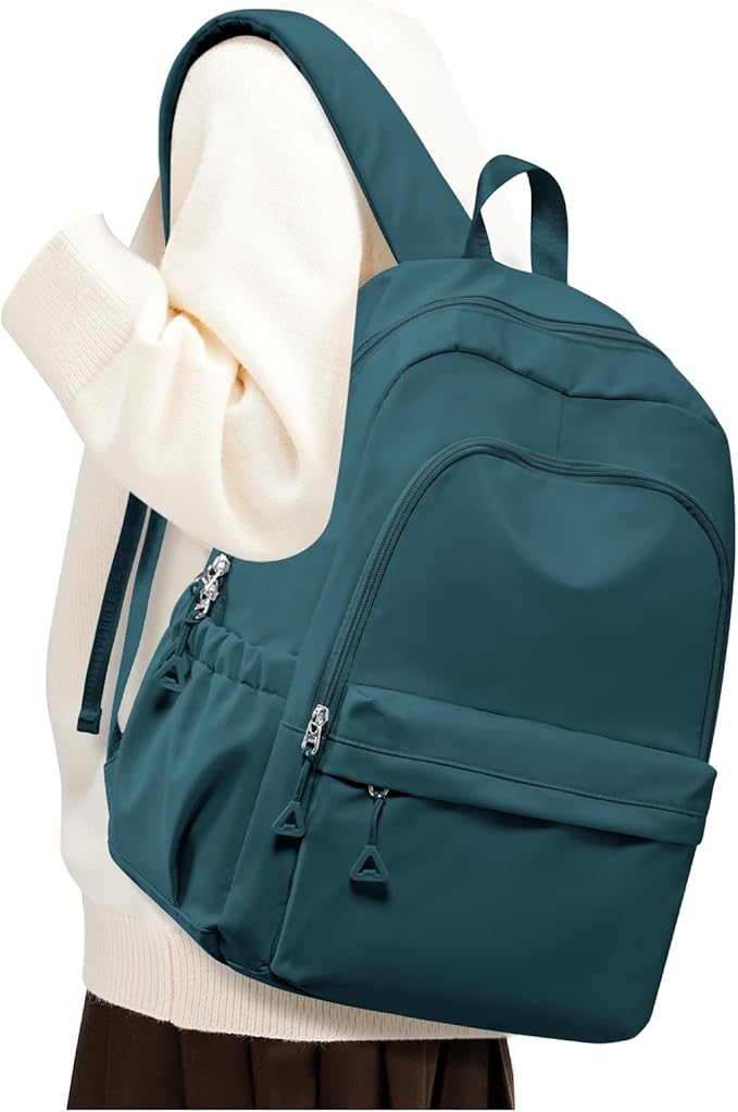BJLFS Blue Backpack for School Women Girls, Waterproof Bookbag Cute High School Backpack for Men Teen Boys, Lightweight Travel College Backpacks Mochilas Escolares para Casual Daypack Rucksack