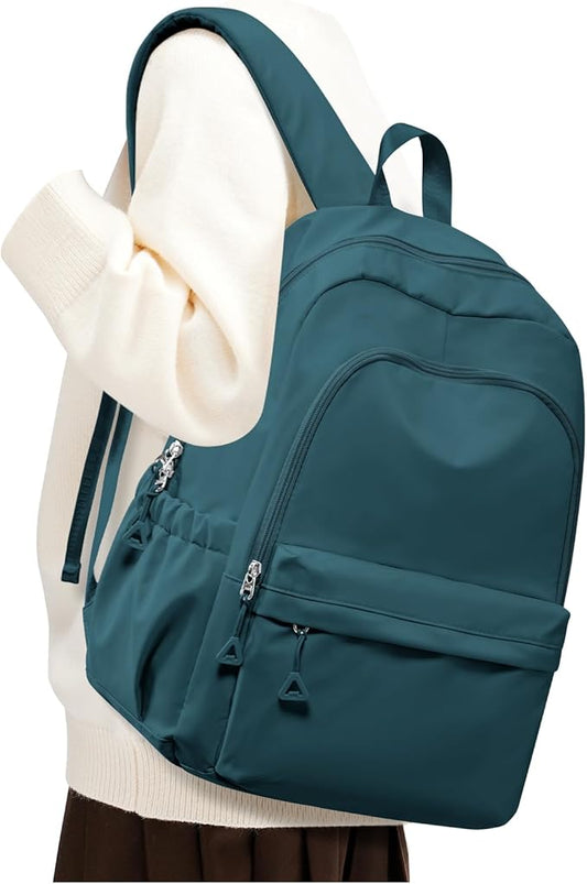BJLFS Blue Backpack for School Women Girls, Waterproof Bookbag Cute High School Backpack for Men Teen Boys, Lightweight Travel College Backpacks Mochilas Escolares para Casual Daypack Rucksack