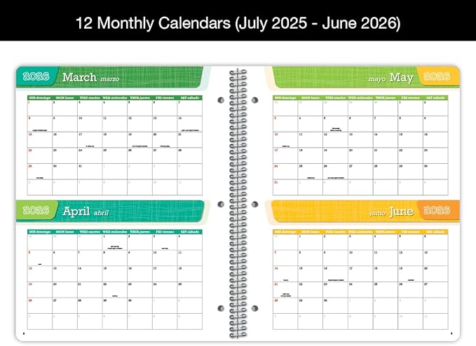 Dated Elementary Student Planner 2025-2026 Academic School Year, Large (8.5" by 11") Block Style Datebook with Imagine Cover
