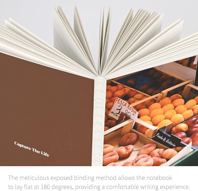 Monolike Capture The Life PVC Handy Notebook, Fruit store - Exposed Binding, PVC cover, Academic, Journal, Diary, 160pages