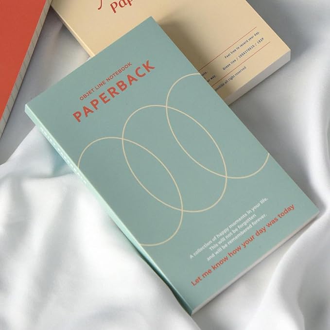 Monolike Objet Paperback Line Notebook - 01. Mint_Design note, Mini note, Simple note, Notebook, 192 Pages, 4.13x6.69