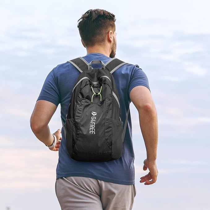G4Free 24L Lightweight Packable Hiking Backpack Sport Travel Daypack Water Resistant for Women Men | Water Resistant Material, 11.4*7.9*18.5 in, Outdoor Sports, Travel, Hiking, Day trips, Cycling, Daily Use, Foldable Backpack