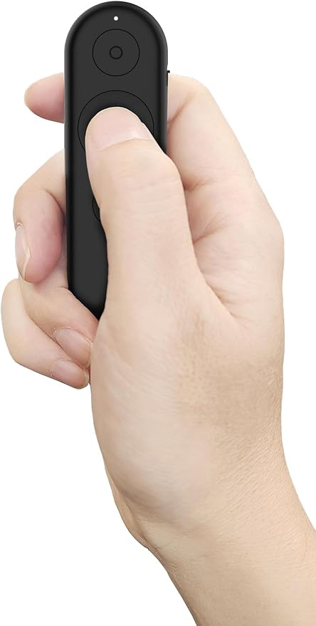 Lenovo Portable Rechargeable Presentation Remote – Bluetooth® 5.3 Wireless Clicker with Digital Pointer, USB‑C Charging, Ultra‑Lightweight, for Windows 10 or Later & macOS 12 or Later, Black