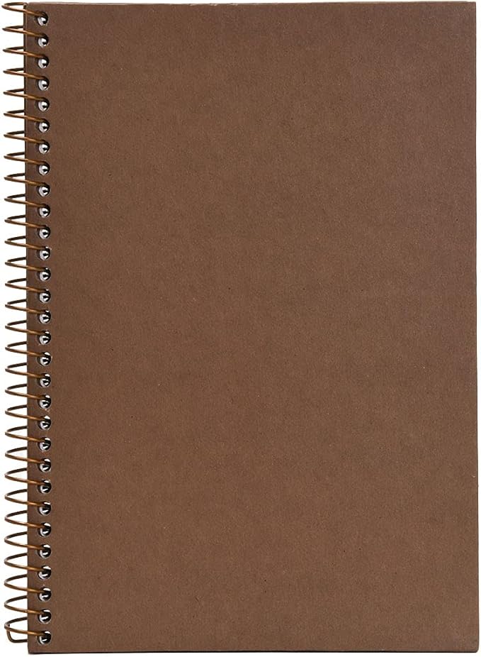 Mintra 100% Recycled Notebooks (Junior Size (6.5in x 9.5in), Solid Set 3pk)