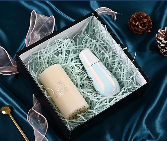 Raffia Paper Shreds, 100g Shredded Paper for Gift Box, Crinkle Cut Paper Shred Filler for Gift Wrapping & Basket Filling(Tiffany Blue)