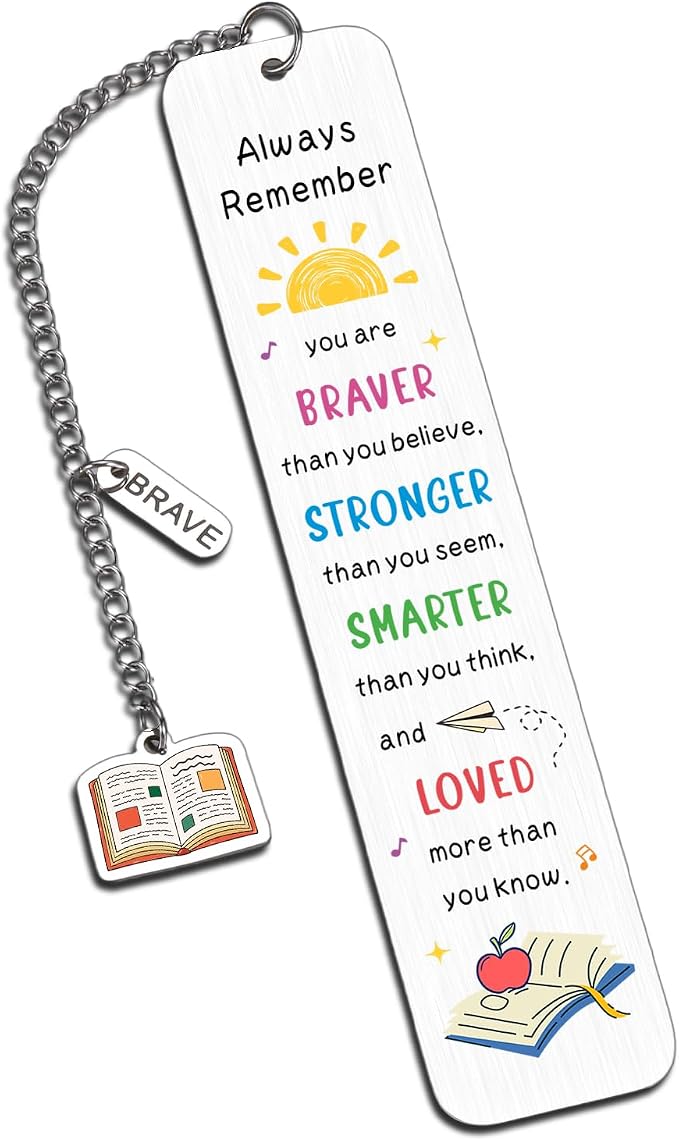 Back to School Supplies for Teen Girls Boys, Bookmarks for Kids, 5th 6th Grade Back to Middle School Gifts for Students First Day of Schools Book Marks for Reading Kids Dorm Room Essentials