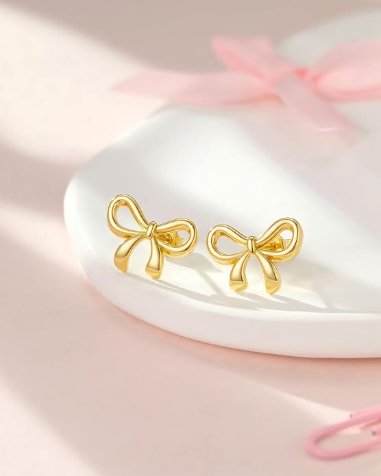 Back to School Gifts Bow Earrings