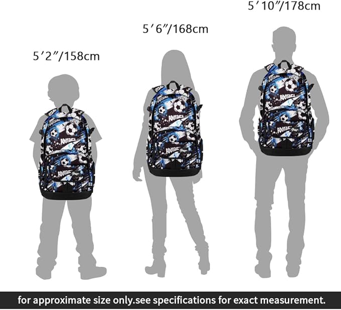 rickyh style School Backpack Travel Bag for Men & Women Lightweight College Back Pack with Laptop Compartmen