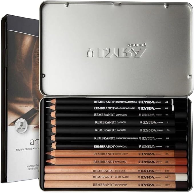 LYRA Rembrandt Art Specials, Fine Art Sketching Set, 12 Assorted Pencils, Ideal for Professionals & Students